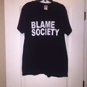 Blame Society Graphic Tee